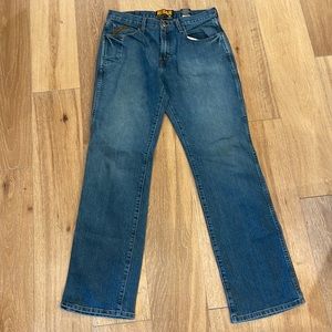 Men’s Marriott, rebar, jeans